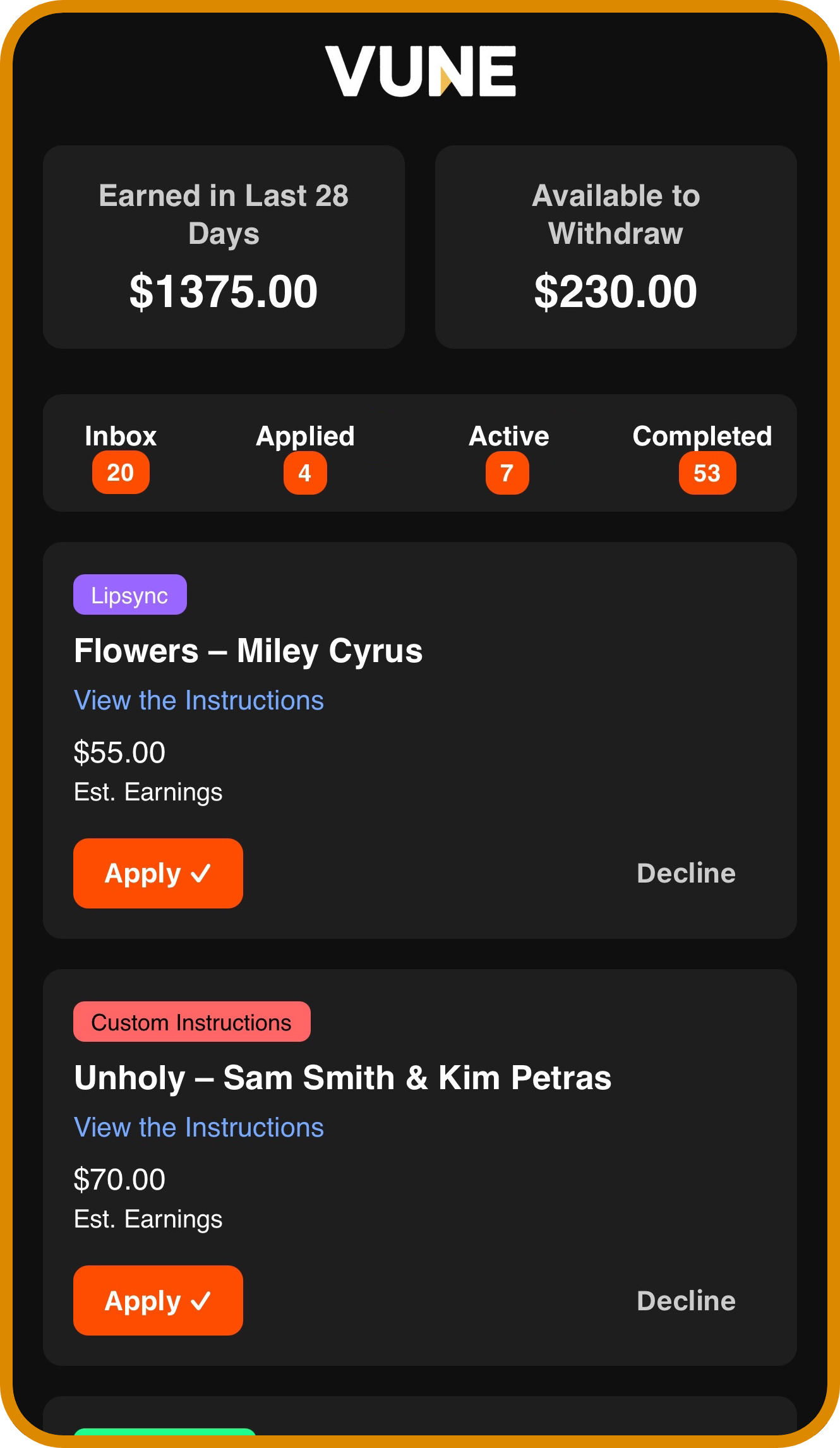 Live Campaigns