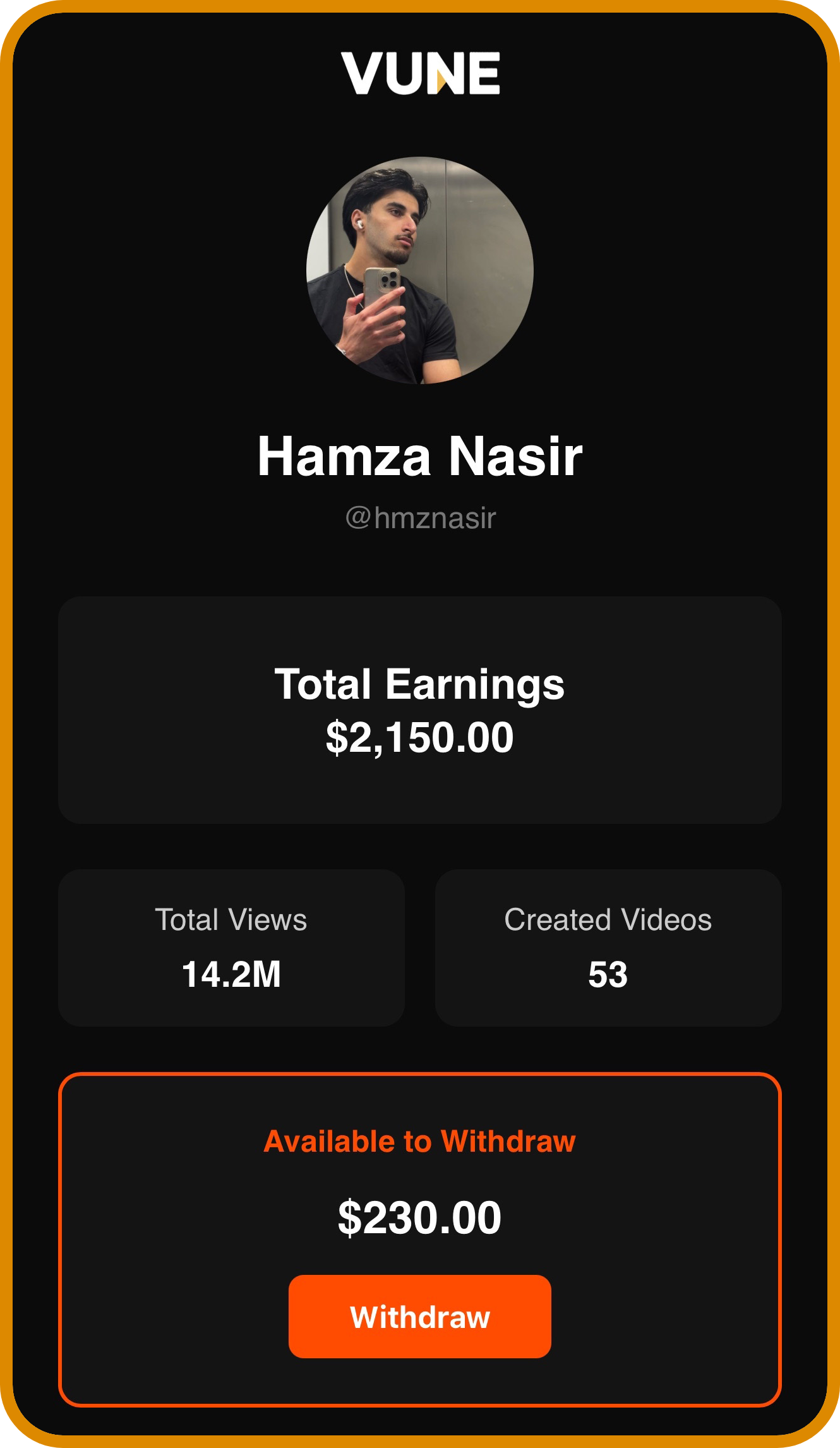 Track Your Earnings